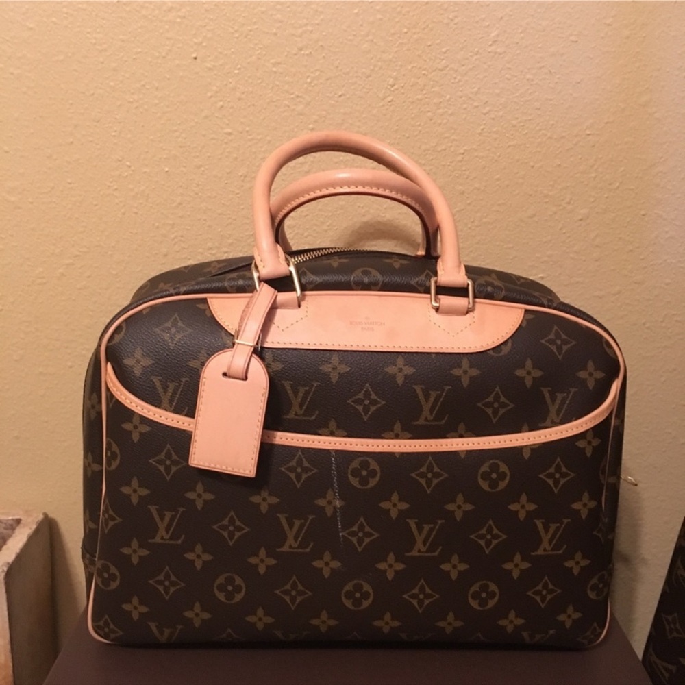 Louis Vuitton Monogram Laptop Bag in Brown and Tan